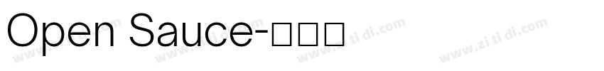 Open Sauce字体转换
